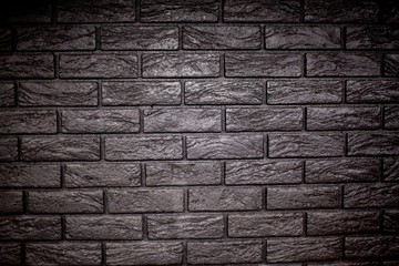 Dark brick wall background. Wall in modern office