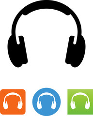 Audio Headphones Icon - Illustration