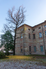 Fototapeta na wymiar View of Palazzo Callori in Vignale Monferrato, Alessandria, Piedmont, Italy