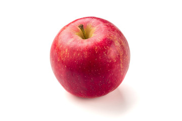 Fresh red apple isolated on white. With clipping path