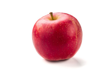 Fresh red apple isolated on white. With clipping path