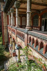 Plexiglas foto achterwand Ruïnes van Beelitz-Heilstätten Verloren plaats Berlijn Brandenburg  © seb868