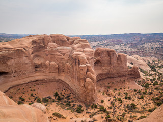 Geological formations in Arches National Park