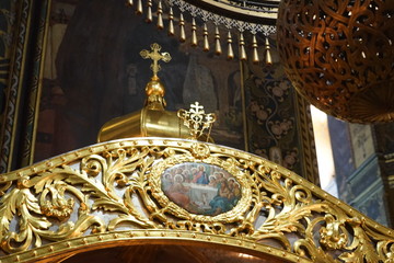 Interior of St. Vladimir's Cathedral in Kiev, Ukraine