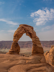 Delicate Arch, the famous american landmark