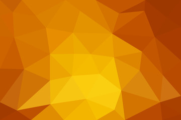Orange low poly background. Abstract polygon design. Vector illustration
