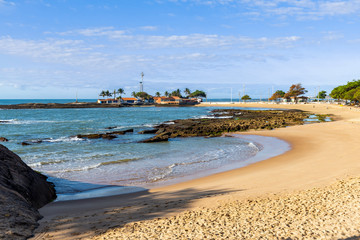 Guarapari tropical beach in Brazil