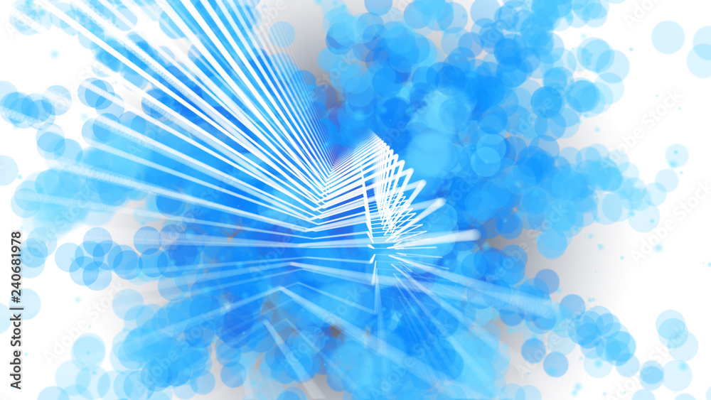 Poster abstract polygonal space. network connection structure. digital data visualization. big data digital
