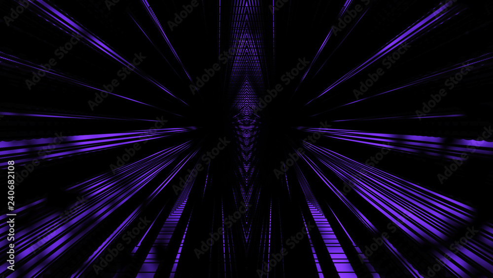 Poster abstract polygonal space. network connection structure. digital data visualization. big data digital