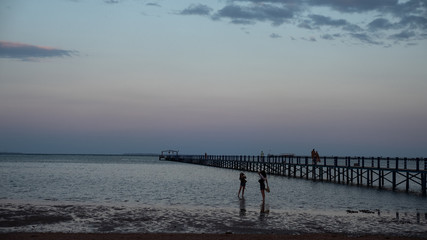 Sunset, the shore of the Red Sea