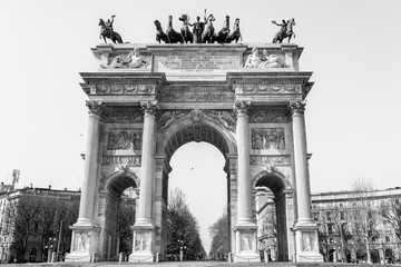 Fototapeta premium Arch of the Peace, Milan
