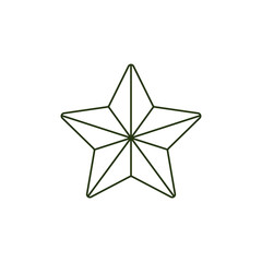 Vector 23 of february, Russian Defender of the Fatherland Day symbol icons - army star. National defence organisations holiday design decoration element. Isolated illustration