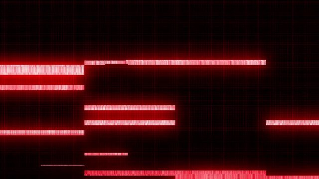 Horizontal Glitch Animation [4K Loop] (Red)