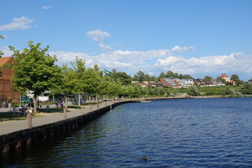 Fototapeta na wymiar Växjösjön in Växjö, Schweden