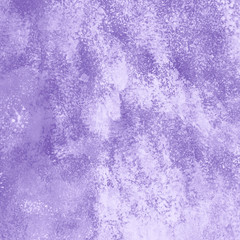 Violet acrylic abstract background with waves and strokes on white paper background. Trendy look. Chaotic abstract organic design.