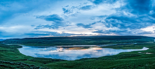 Pond in Hayden Valley, Yellowstone