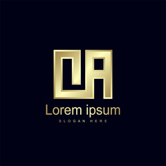 Obraz premium Initial Letter OA Logo Template Vector Design