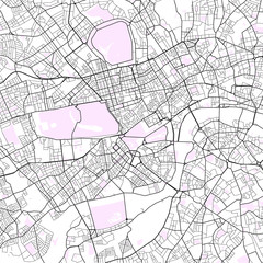 London, England City Map - obrazy, fototapety, plakaty