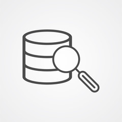 Data tracking vector icon sign symbol