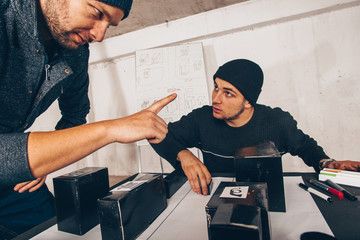Men planing a heist
