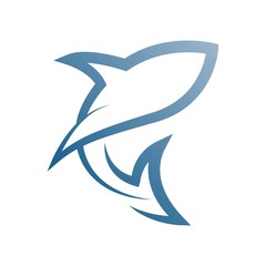 Shark fish animal icon