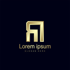 Initial Letter RI Logo Template Vector Design