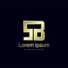 Obraz premium Initial Letter SB Logo Template Vector Design