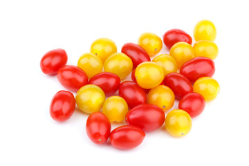 Red and yellow tomatoes cherry
