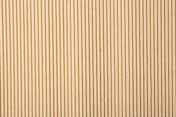 Corrugated cardboard surface as background, top view. Recyclable material