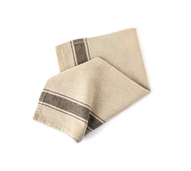 Rolgordijnen Fabric napkin for table setting on white background © New Africa