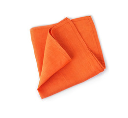 Fabric napkin for table setting on white background © New Africa