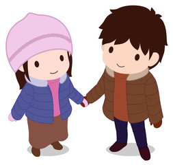 可愛い恋人たち　冬空を見上げる　タイプC