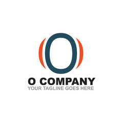 Fototapeta premium O letter logo design vector template