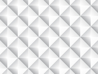 A Geometric White and Grey background with triangles forms a square vector pattern