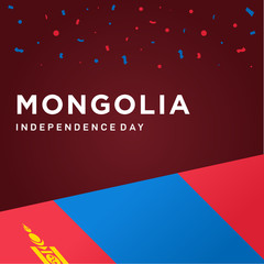 mongolia independence day vector design