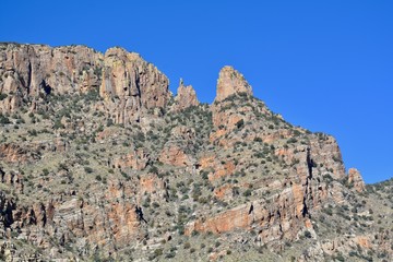 Fototapeta na wymiar Finger Rock Tucson Arizona Catalina Mountains