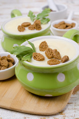 Thick vegetable cream soup
