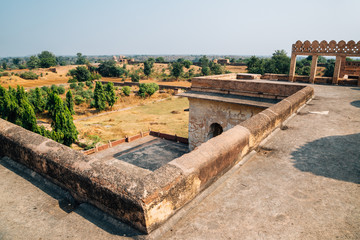 Orchha Fort Rai Parveen Mahal, ancient ruins in India