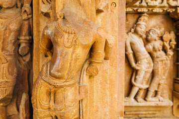 Jain group of temples in khajuraho, India