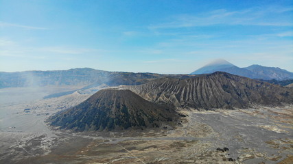 East Java, Indonesia. Mount Bromo (Gunung Bromo), is  active volcano. 