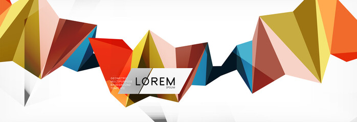 Science background. Abstract triangle pattern. Vector abstract geometric template