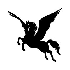 Prancing Pegasus Winged Horse Stallion Fly Jump