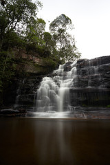 Fototapeta na wymiar long exposure of a waterfall