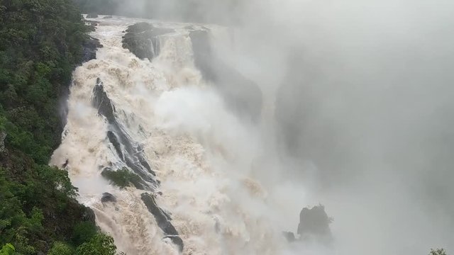 Barron Falls in full glory during a week of rain in Far North Queensland Australia