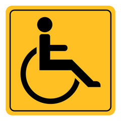 icon sign invalid disabled vector symbol yellow square with rounded corners invalid disabled