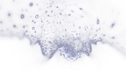 Abstract silver sparkles. Fantasy holiday background. Digital fractal art. 3d rendering.