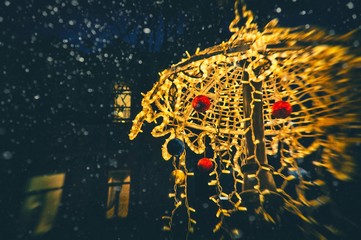 abstract background with lots of light spots