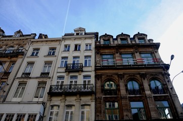 Fototapeta na wymiar Piétonnier du centre-ville de Bruxelles (Belgique) 