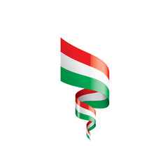 Hungary flag, vector illustration on a white background