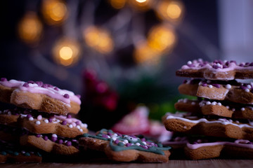 Christmas cookies with lights